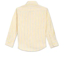 U.S. Polo Assn. Kids Yellow Striped Full Sleeves Shirt image 2