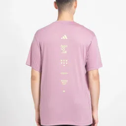 adidas Yoga Purple Regular Fit Sports T-Shirt image 2