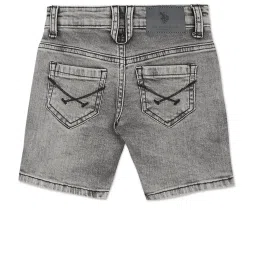 U.S. Polo Assn. Kids Grey Textured Shorts image 2