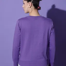 The Dry State Purple Printed Sweatshirt image 2