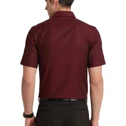 Turtle Maroon Cotton Regular Fit Shirt image 2