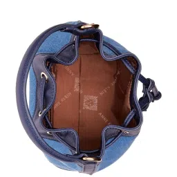 Anne Klein Blue Color Block Bucket Bag image 3