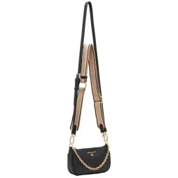 Anne Klein Black Textured Sling Handbag image 3