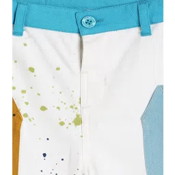 MINIKLUB Boys White Printed Shorts image 3