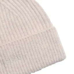 Jack & Jones Beige Woven Beanie image 3