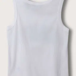 Gant Kids White & Black Cotton Printed T-Shirt image 2