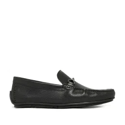 Ruosh Men's Black Casual Loafers image 2