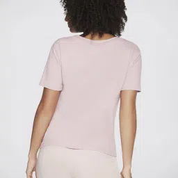 Skechers Pink Regular Fit Sports T-Shirt image 2