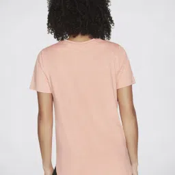 Skechers Peach Regular Fit Sports T-Shirt image 2