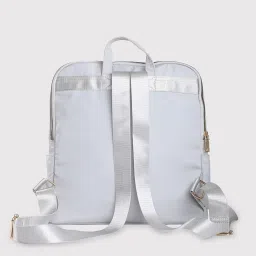 Caprese Faux leather Grey Women Backpack image 3