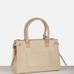 Allen Solly Beige Animal Effect Satchel image 3