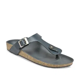 Rocia by Regal Women's Blue T-Strap Sandals image 2