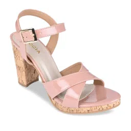 Rocia by Regal Women's Nude Ankle Strap Sandals image 2