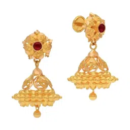 Malabar Gold and Diamonds 22k (916) Yellow Gold Earrings for Women-picture-16