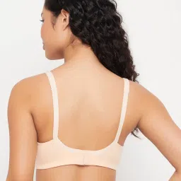 Clovia Light Beige Cotton Non-Wired Full Coverage Bra image 2