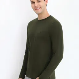 Allen Solly Green Cotton Regular Fit T-Shirt image 3