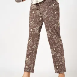 Dreamz by Pantaloons Brown Print Pyjama image 3