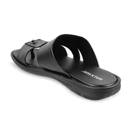 WALKWAY by Metro Men Black Solid Sandals image 3