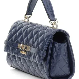 Guess Midnight IDRA Quilted Satchel image 5