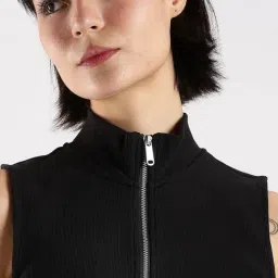 CALVIN KLEIN JEANS Black Slim Fit Top image 5