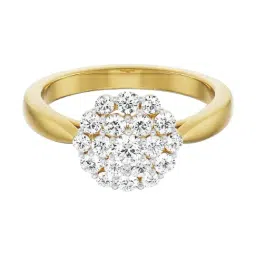 EMORI 18k Yellow Gold Lab Grown Diamond Minimal Ring for Women image 2
