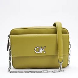 CALVIN KLEIN Solid Green Polyester Sling Bag-picture-48