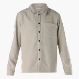 Jack & Jones Beige Cotton Oversized Shirt image 5
