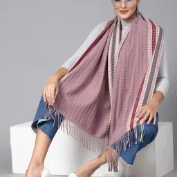 Mafadeny Onion Regular Fit Chequered Stole image 5