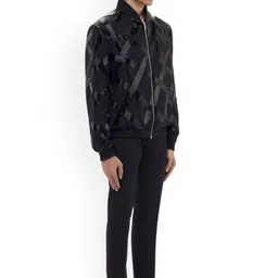 SDS By Kushal Shah Men Crop Bomber Jacket image 5