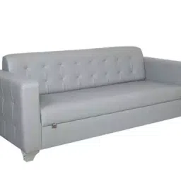 Parin SS LEO 3S Grey Leatherette 3 Seater Sofa 36 kg image 2
