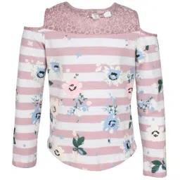 Cutecumber Kids Dusty Pink Printed Top-image-34