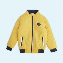 Pantaloons Junior Yellow Regular Fit Full Sleeves Jacket-picture-18
