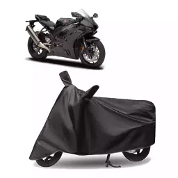 Auto Pearl Polyester Two Wheeler Cover for Honda CBR 1000RR (Grey)-picture-23
