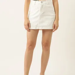 Mast & Harbour Solid Straight Mini Skirt image 5