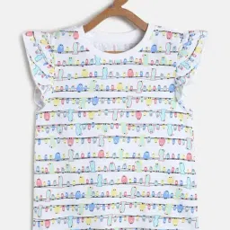 MINIKLUB Kids White Printed Top-image-37