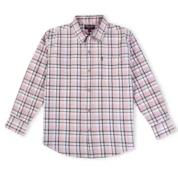 Gini & Jony Kids Pink Checks Full Sleeves Shirt-picture-41