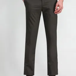 Arrow Men Textured Urban Slim Tapered Fit Trousers-picture-42