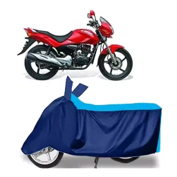 Auto Pearl Two Wheeler Cover for Hero New CBZ - Cyan, Blue-picture-10