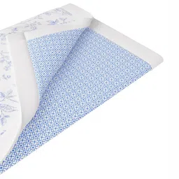 Portico Blue & White Floral Printed Cotton Microfibre AC Room 233 GSM Double Bed Dohar image 5
