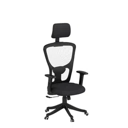 INNOWIN Jazz High Back Office Chair | Mesh Ergonomic Chair with Multi-Tilt Lock, Lumbar Support, Strong Nylon Base | Home & Office Seating (Black)| 3 Years Warranty image 5