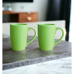 Femora Green Set of 2 Ceramic Coffee Mug (Color May Vary) - 360 ml-picture-48