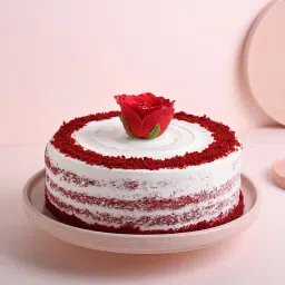 Ethereal Red Roses With Delicious Red Velvet Cake image 2