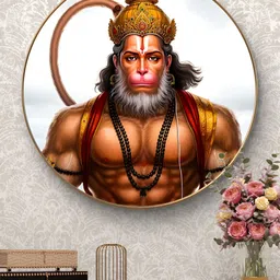 Myntra Elegant Homes Brown & Gold-Toned 1 Piece Wood Religious Wall Paintings-picture-10