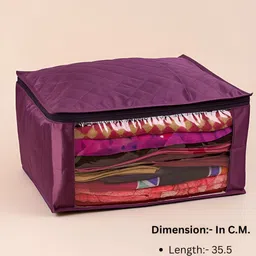 Fessist Purple 6 Pieces Satin Drawer Organisers image 2