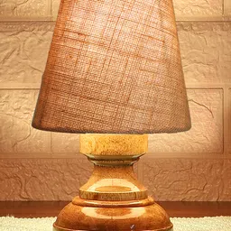 Devansh Beige Jute Natural Wood Table Lamp image 5