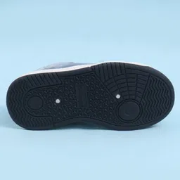 Babyoye Slip On Casual Shoes with Lace Detailing - Blue & Black image 5