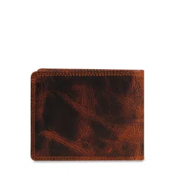 CALFNERO Men Maroon Solid Genuine Leather Two Fold Wallet image 5