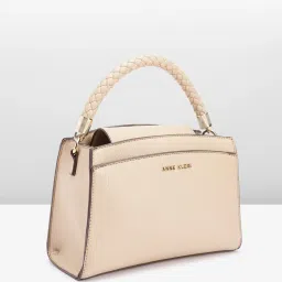 Anne Klein Cream Solid Handbag with Card Case image 3