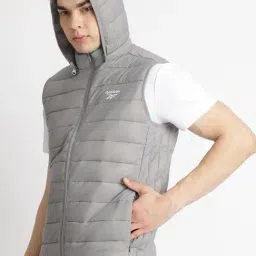 Reebok Grey Regular Fit Interchangeable Jacket image 3