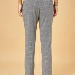 Annabelle by Pantaloons Grey Chequered Mid Rise Pants image 2
